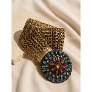 Leatherock Jeweled Statement Belt | Genuine Leather | 36”